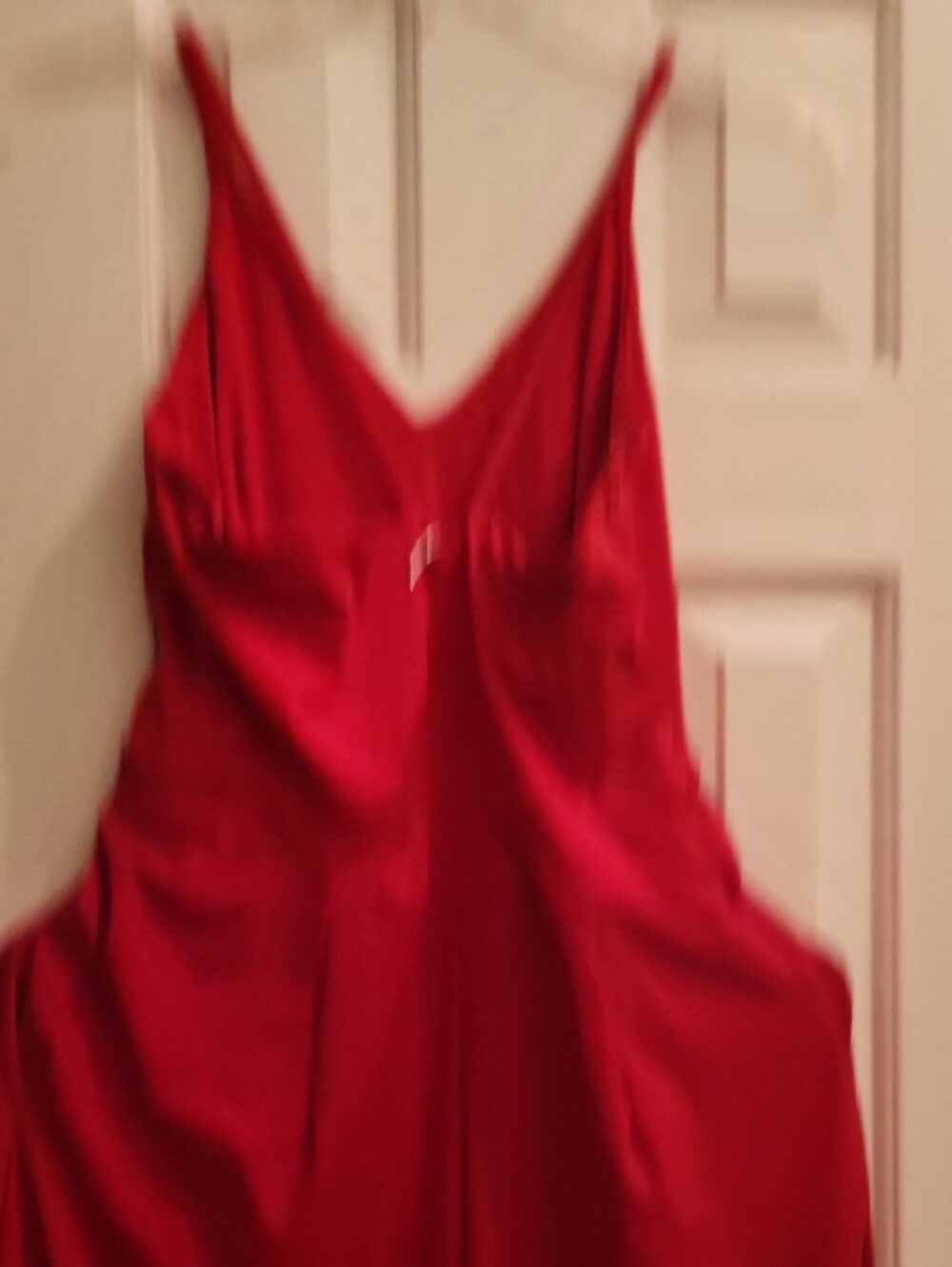 HALARA Cherry Red V-Neck Wide-Leg Jumpsuit NEVER WORN. - Picture 8 of 8